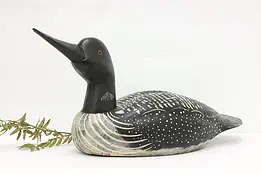 Farmhouse Vintage 32" Carved & Painted Loon Decoration #49701